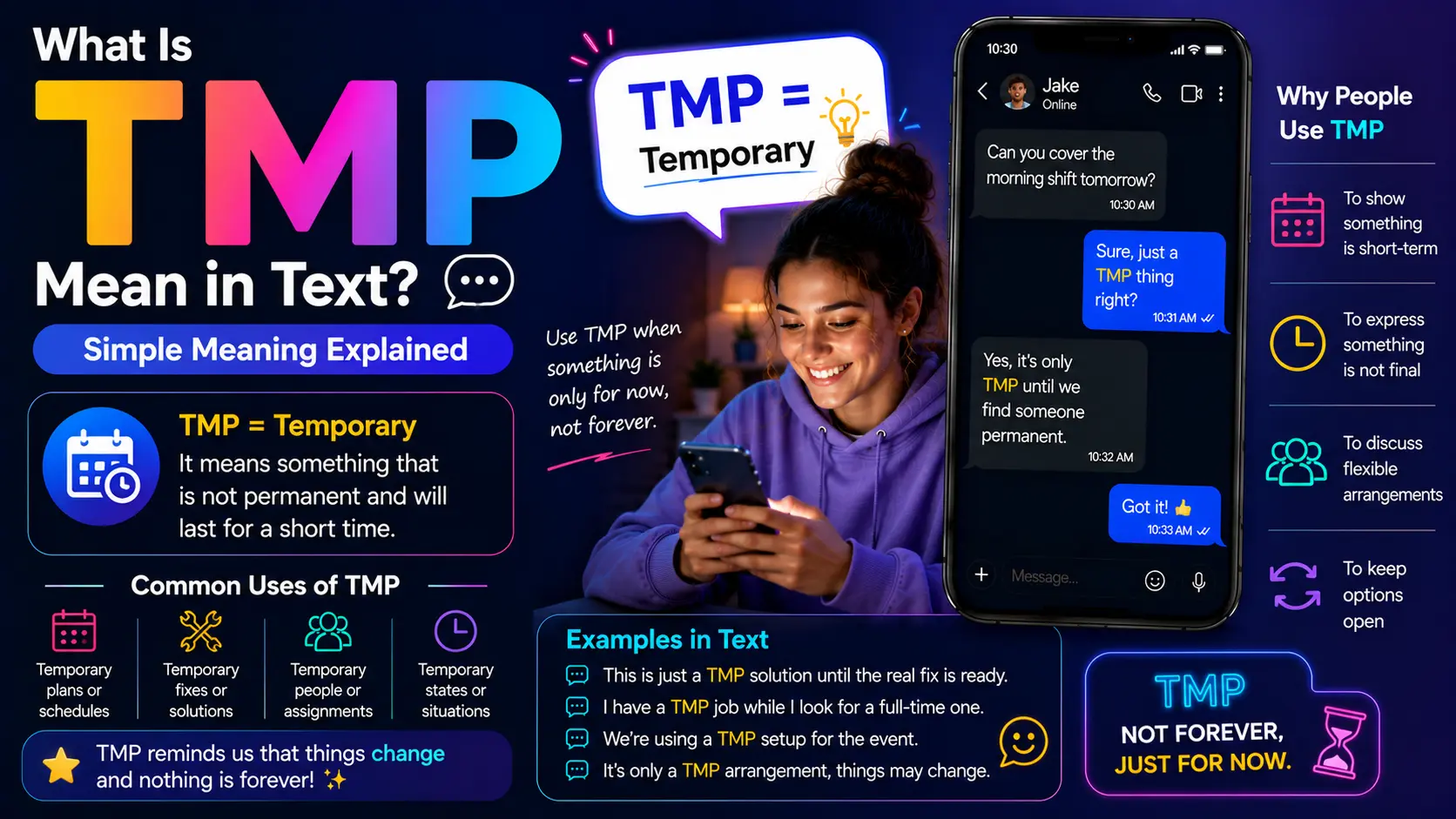 What Is TMP Mean in Text