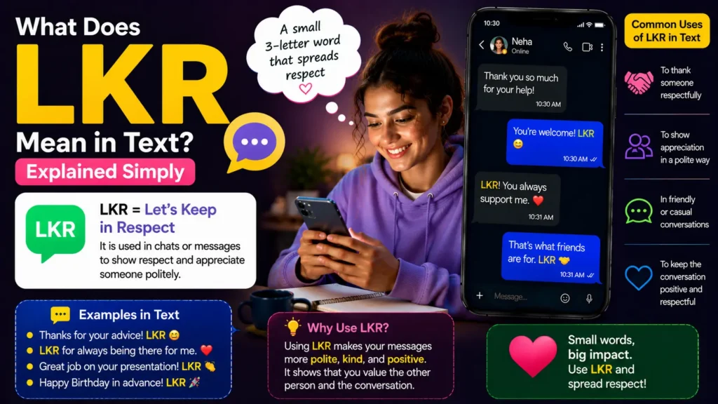 What LKR Mean in Text